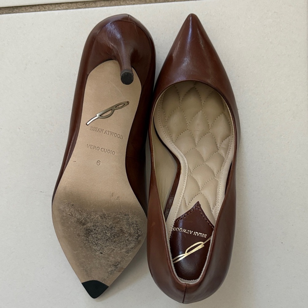 Brian Atwood Chocolate Brown Pumps - Picture 5 of 7